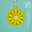 Lemon Steampunk Daisy Stitch Marker