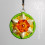 Cream and Orange Daffodil Dorset Button Stitch Markers