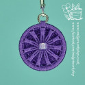 Purple Pansy Steampunk Daisy Stitch Marker