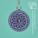 Lavender Mandala Dorset Button Stitch Markers