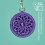 Purple Pansy Mandala Dorset Button Stitch Markers