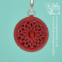 Rich Tomato Red Mandala...