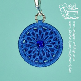 Denim Mandala Dorset Button Stitch Markers