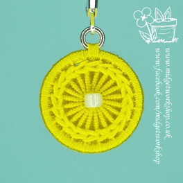 Lemon Daisy Chain Earrings and Pendant
