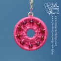 Pink with Rainbow Iridescent Beads