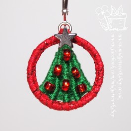 O Christmas Tree Dorset Button Earrings